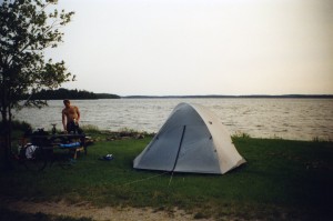 The tent. My home in the summer of 2002.